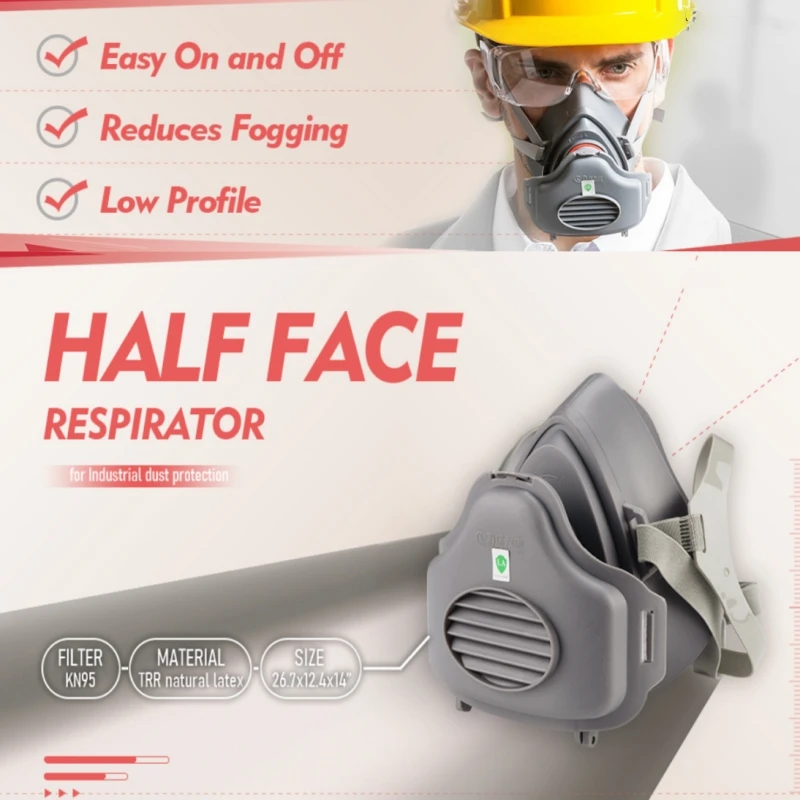 Mascarilla antipolvo, protecci - Dust Mask Construction reseña y precio